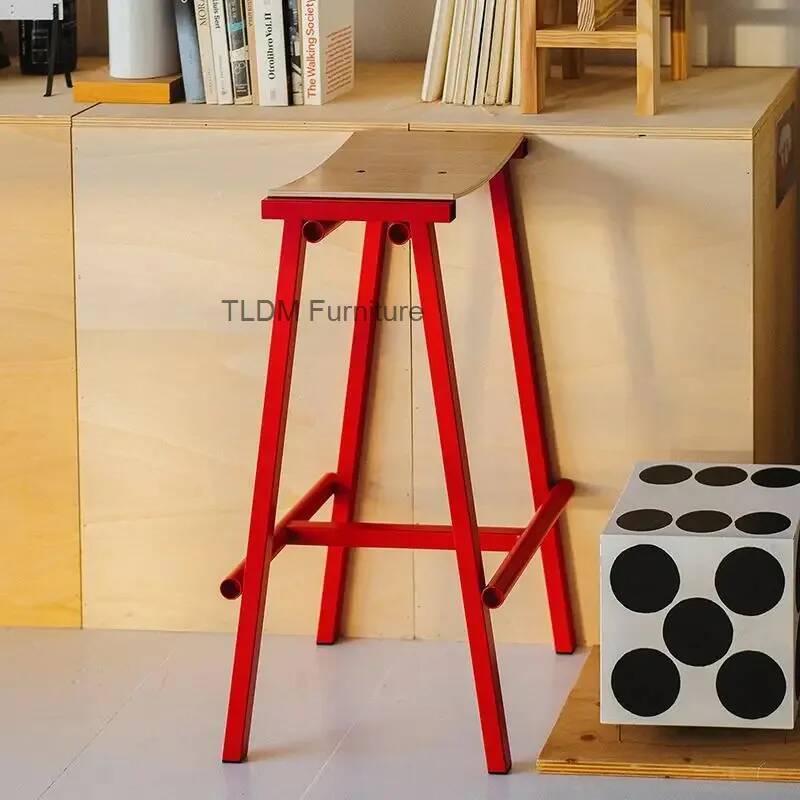 Home Bar Lounge - Nordic Comfortable Stools Creative Waiting Island