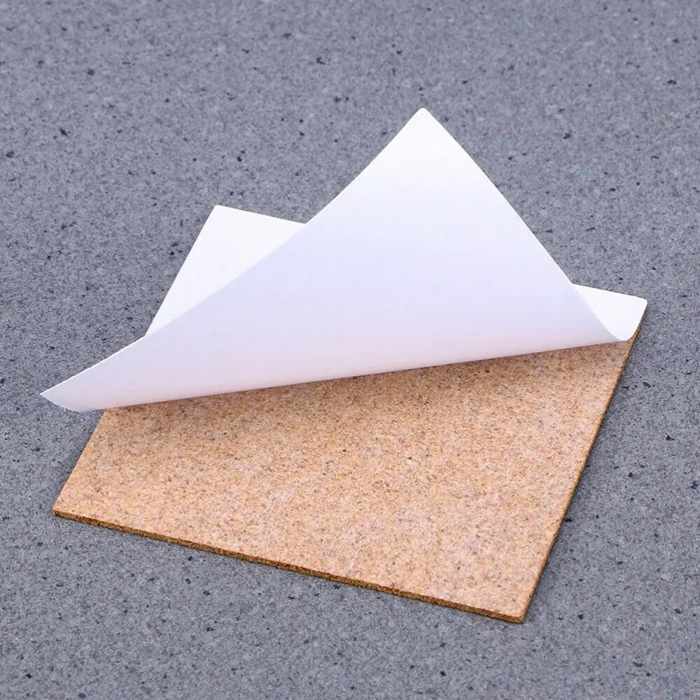 Home Bar Supplies - 10Pcs Cork Coasters Square Cork Mat