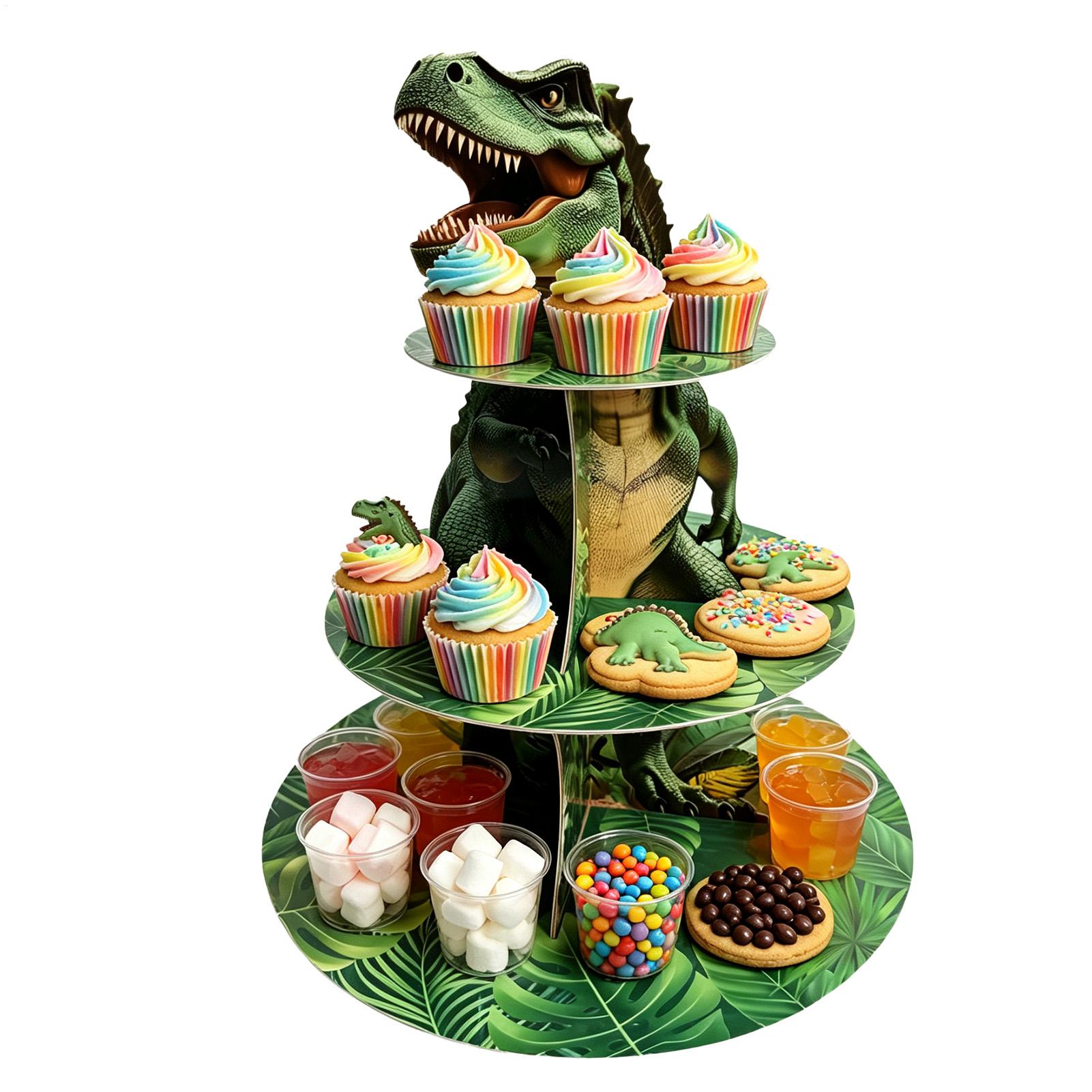 Cupcake Stand 3 Tiers Dinosaur - Home Bar Set 评论和价格