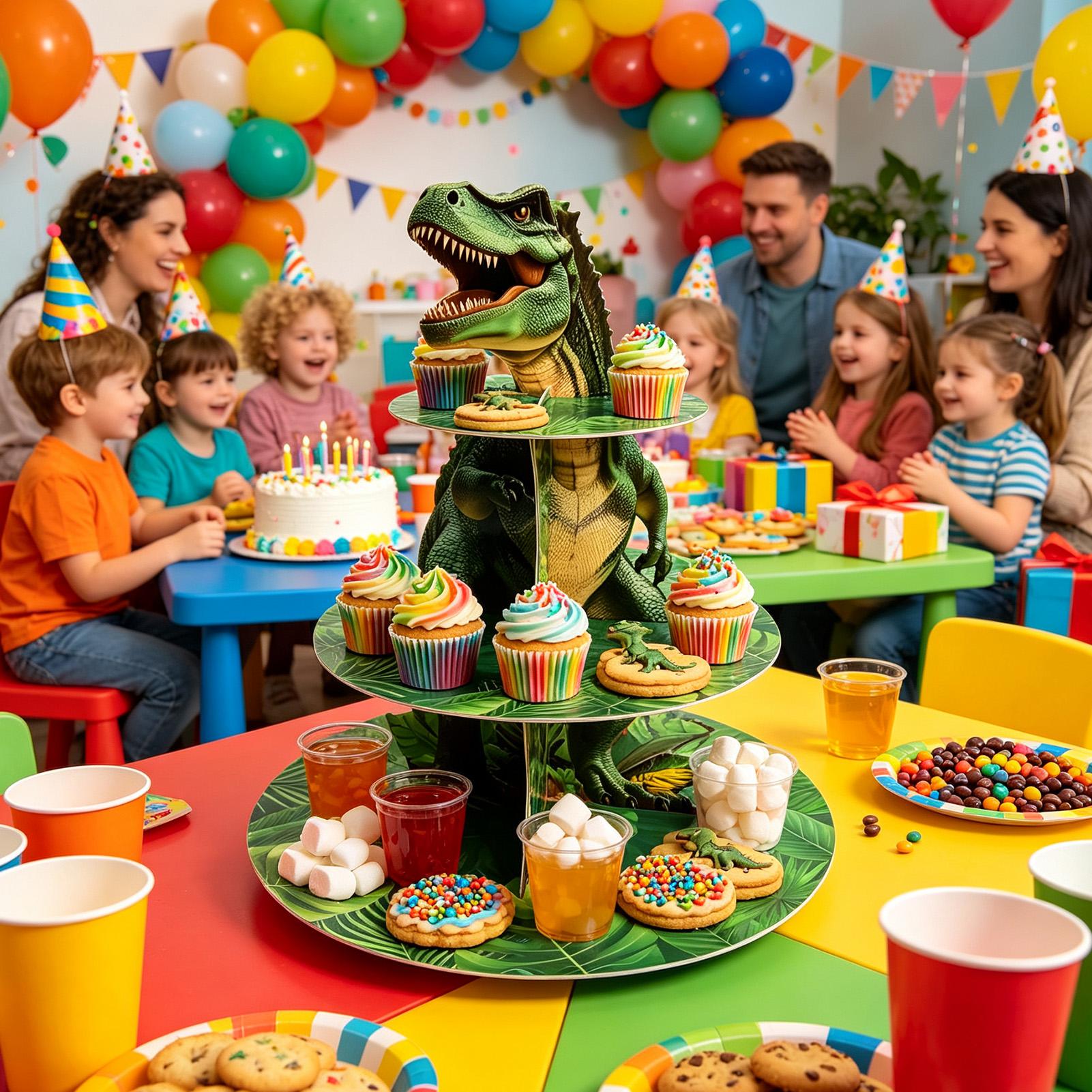 Cupcake Stand 3 Tiers Dinosaur - Home Bar Set 评论和价格