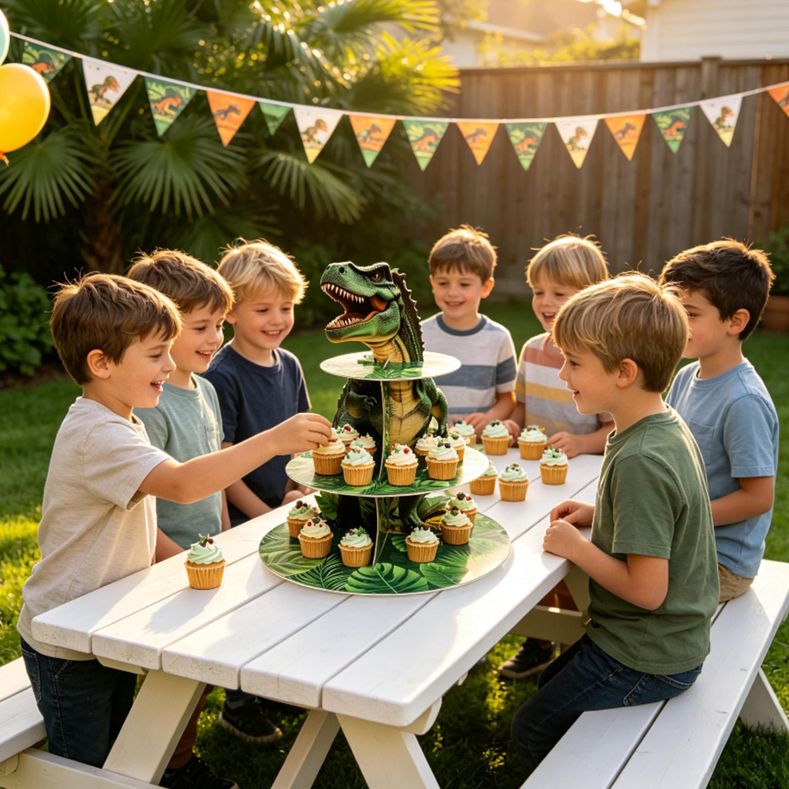 Cupcake Stand 3 Tiers Dinosaur - Home Bar Set 评论和价格