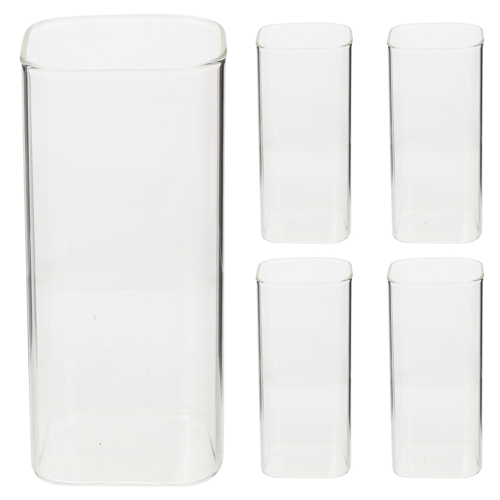 5Pcs Glass Cups Set Premium Th - Home Bar Set 评论和价格