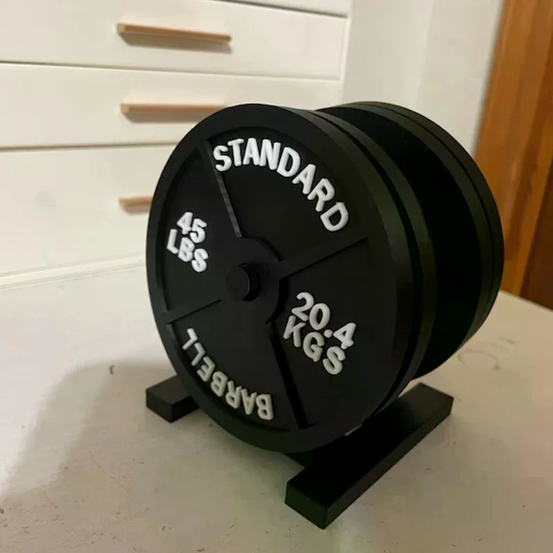 Weight Plate Coaster Set Holde - Home Bar Set 评论和价格