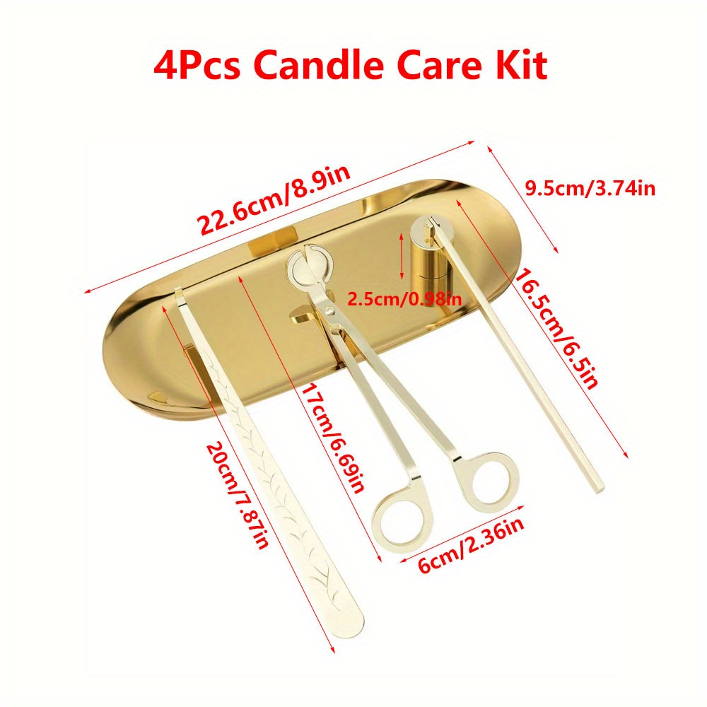 4pcs/set Luxury Candle Care Ki - Home Barbershop 评论和价格