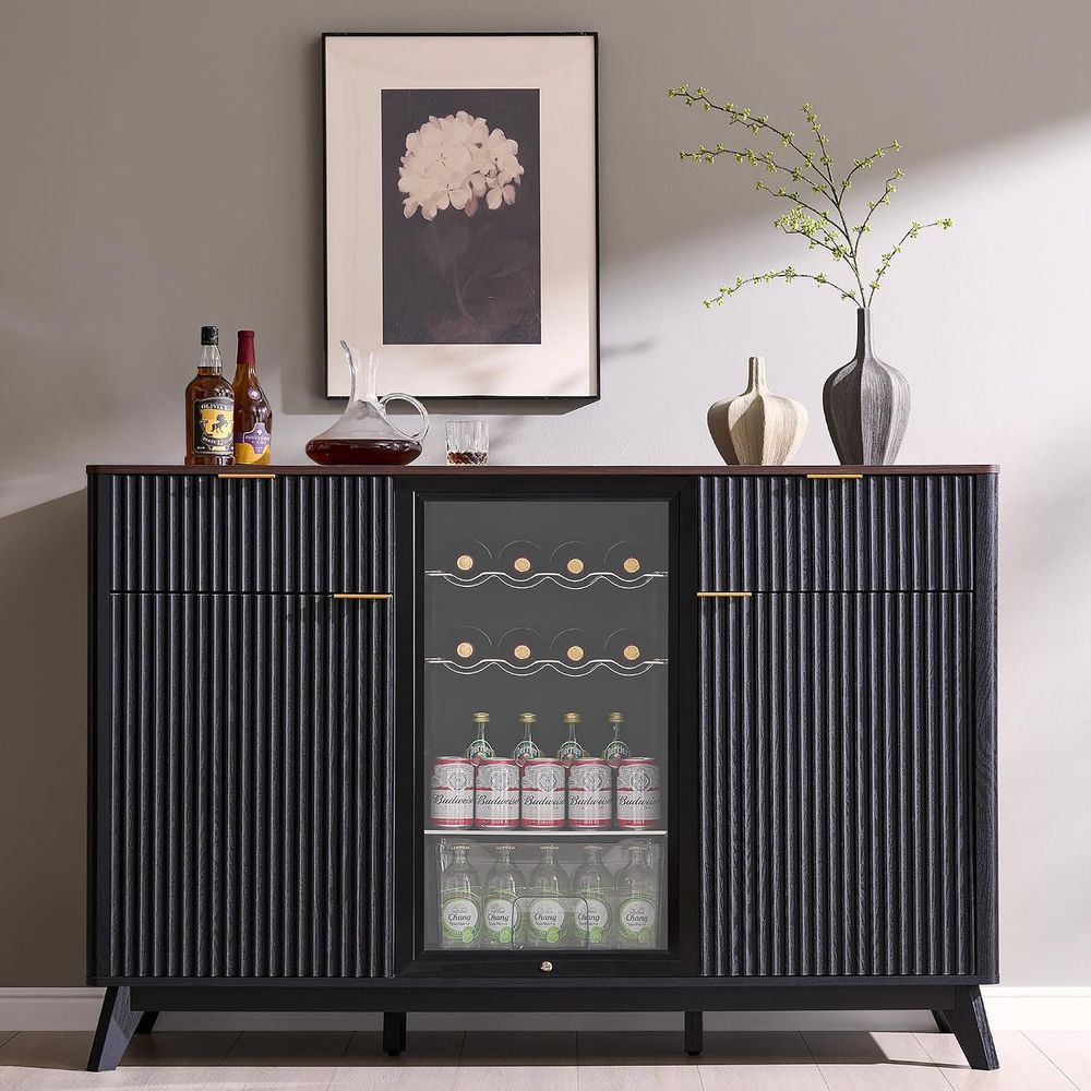 60 Coffee Bar Cabinet with Min - Home Bar And Fridge 评论和价格