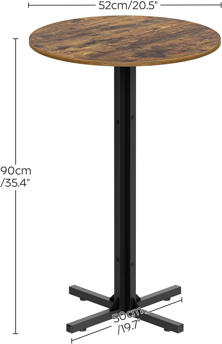 Round Bar Table Set of 2, Coun - Home Bar And Counter 评论和价格