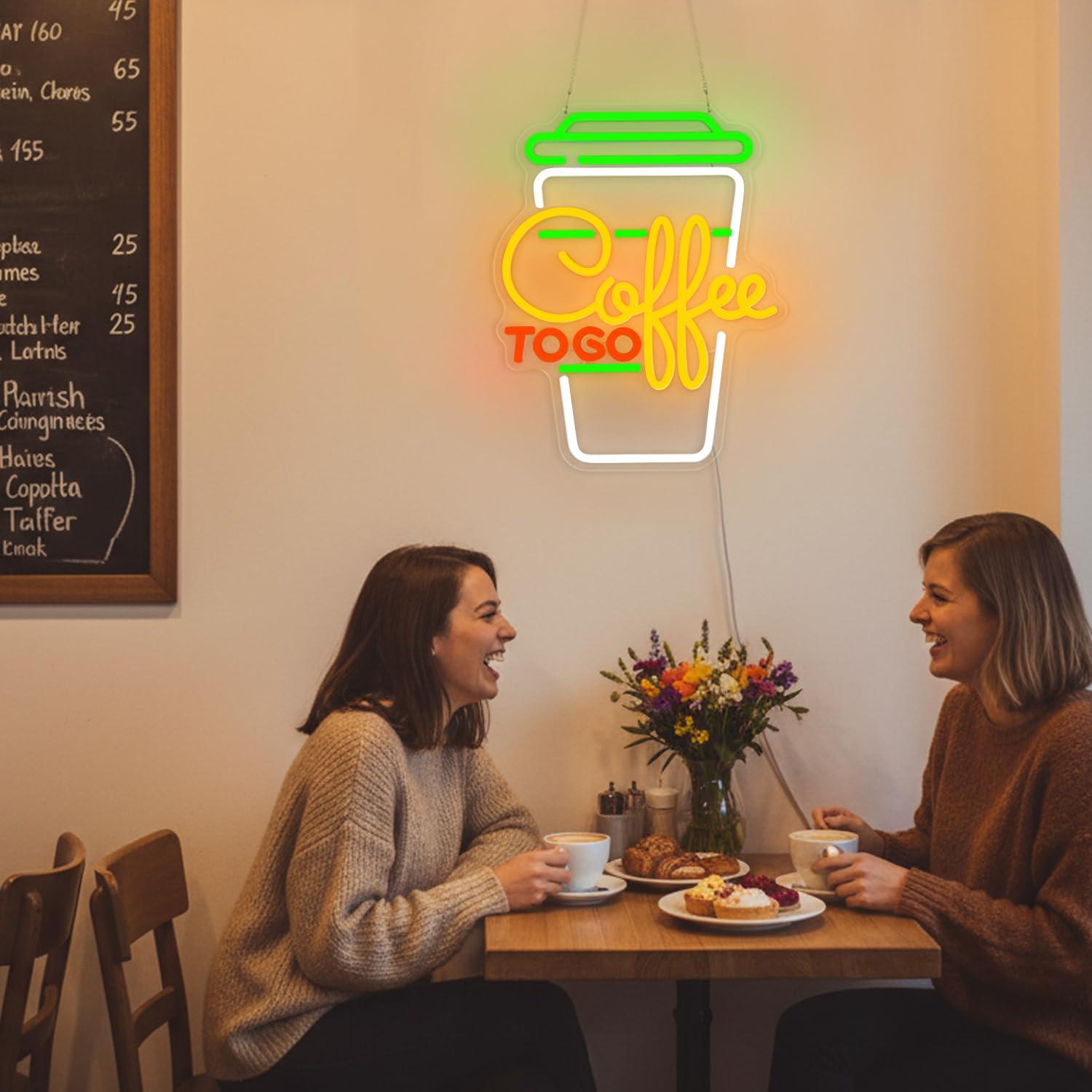 Coffee Neon Sign USB Dimmable  - Home Bar And Kitchen 评论和价格