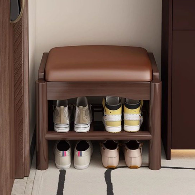 Modern Wood Foot Stool Shoe St - Home Bar Lounge 评论和价格