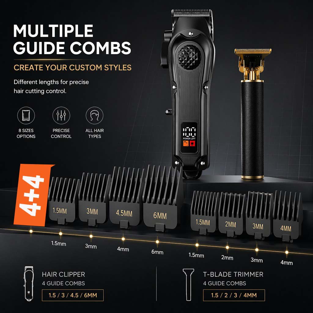 4-in-1 Men's Hair Clipper Set  - Home Barbershop 评论和价格