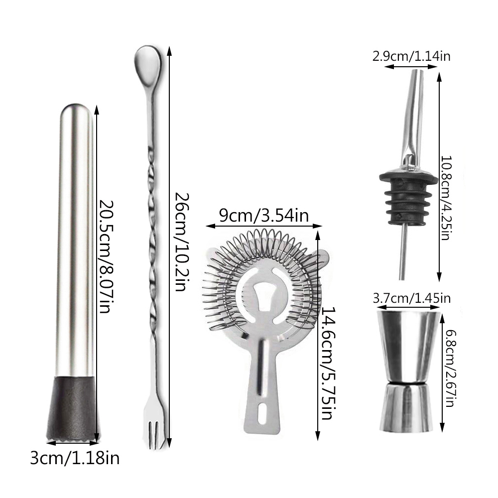 Stylish Bar Essentials Collect - Home Bar Setup Kit 评论和价格