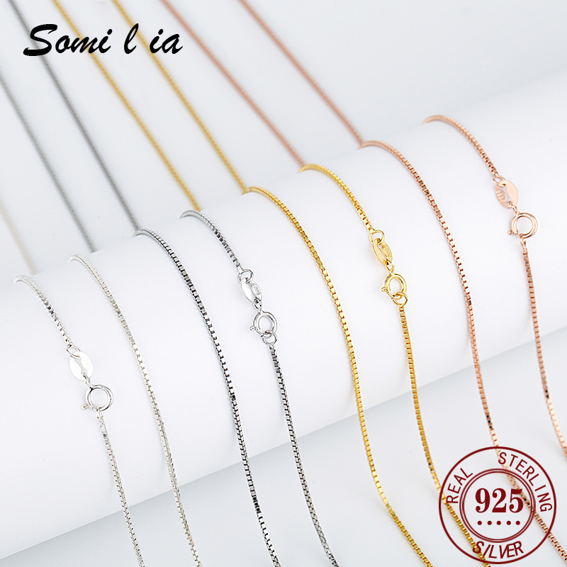 SOMILIA Silver 925 Necklace Bo - Bar Cart Gold 评论和价格