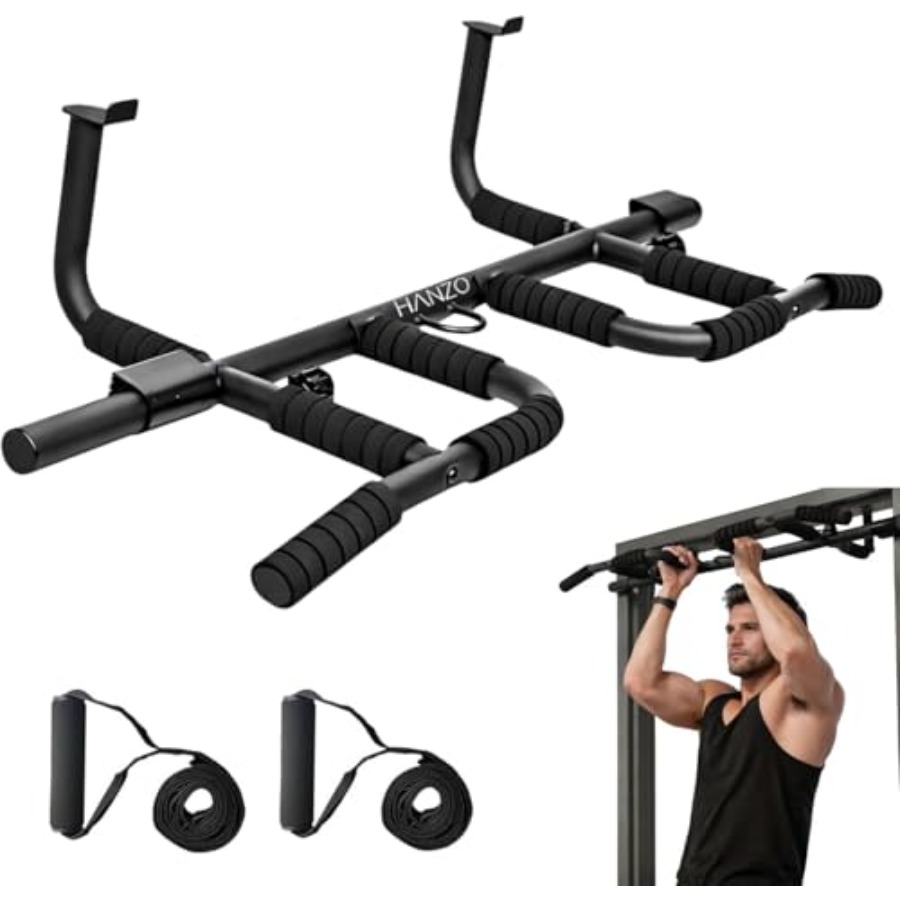 Doorway Pull Up Bar Set with S - Home Bar Set 评论和价格