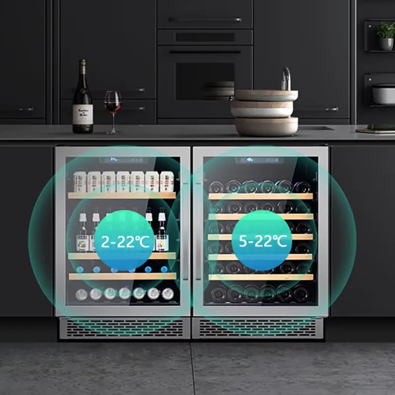 SICAO Stainless Steel Dual Zon - Home Bar And Fridge 评论和价格