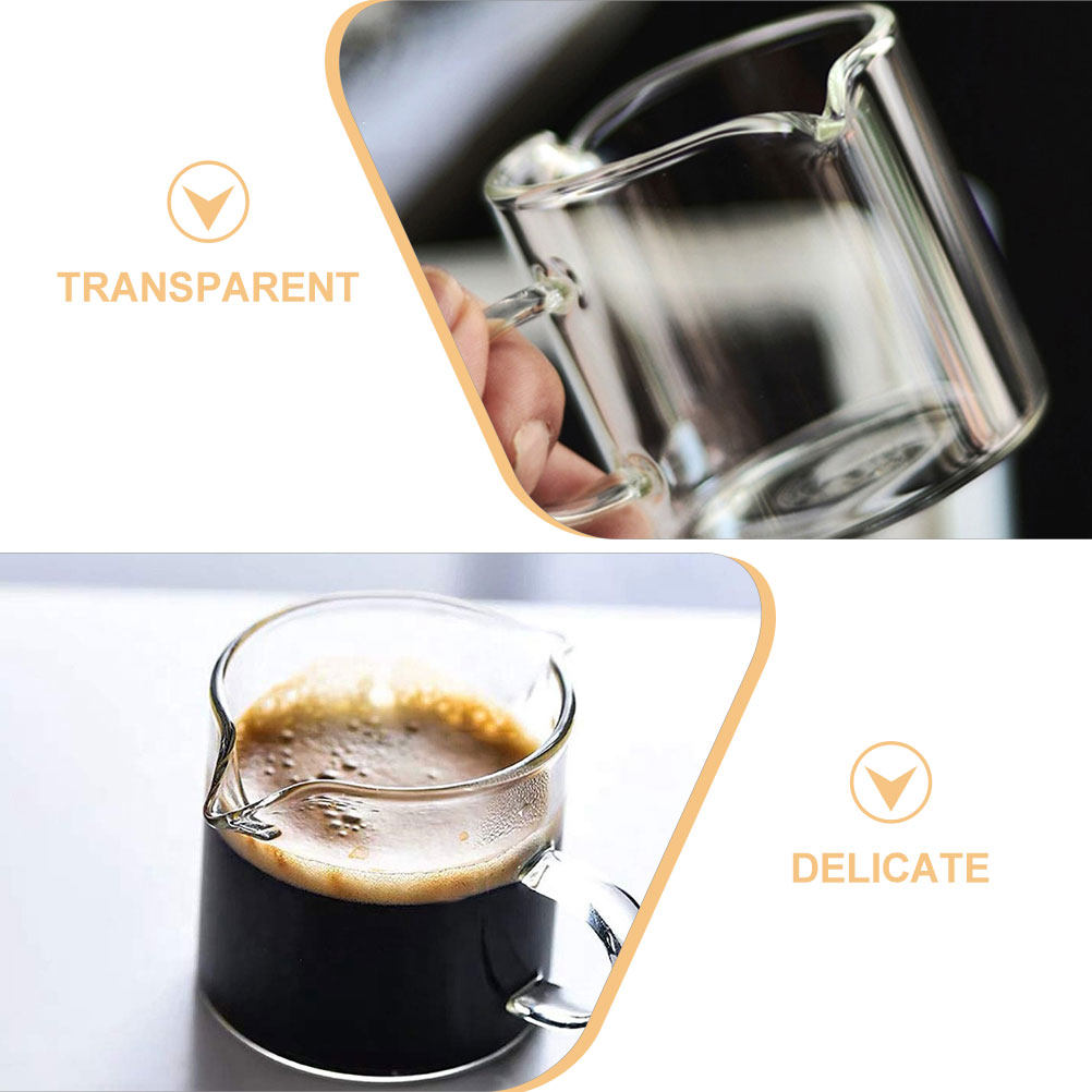 2Pcs Espresso Cups Set Clear B - Home Bar Set 评论和价格