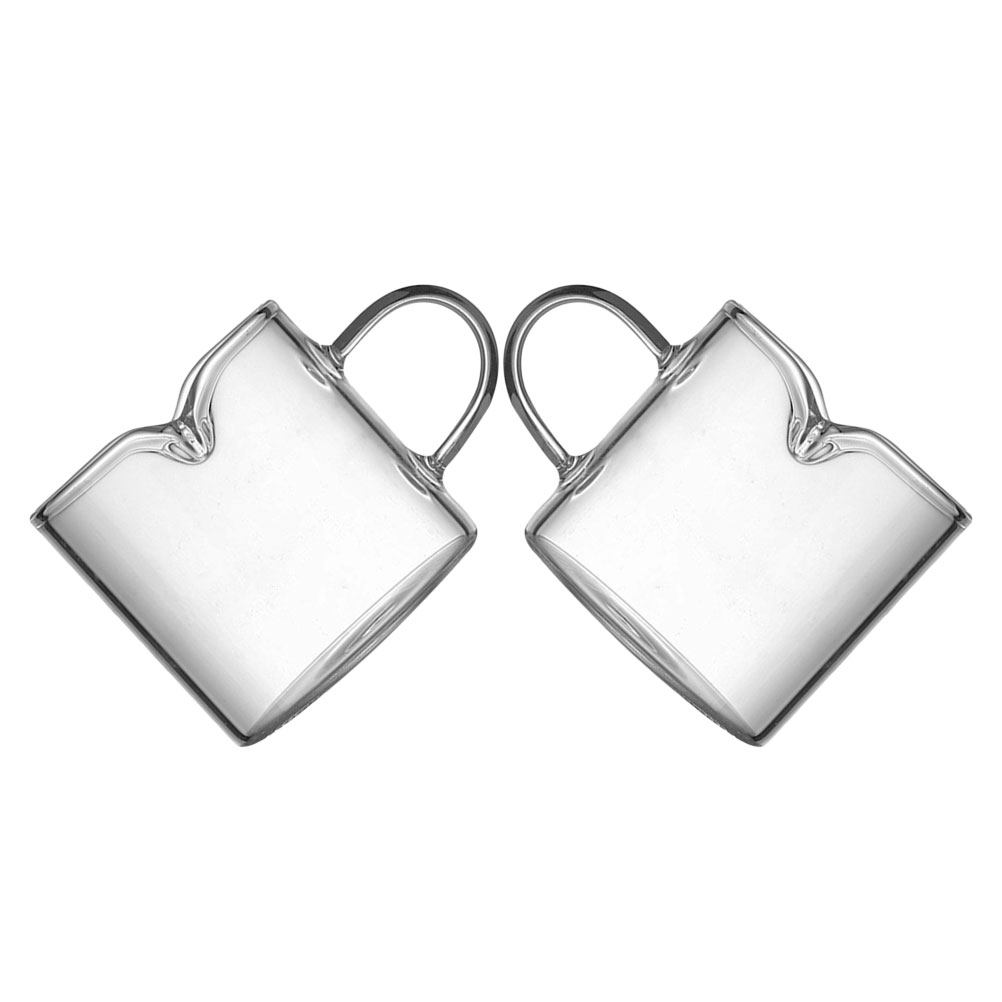 2Pcs Espresso Cups Set Clear B - Home Bar Set 评论和价格